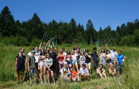 Die Schüler*innen bei der Arbeit, © Naturpark Jauerling-Wachau