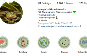 Instagram, © Verein Naturparke Noe