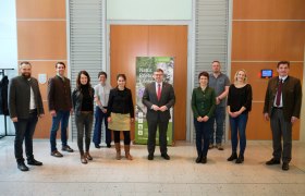 Der neue Vorstand mit Landesrat Ludwig Schleritzko und Sandra Klingelhöfer Naturschutz NÖ, © NLK Pfeiffer